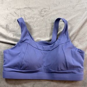 Running Girl Sports Bra Women's Size XL Purple sewed in pads